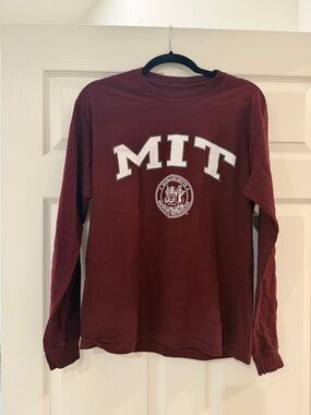 Champion Maroon Crewneck Tee with White Logo